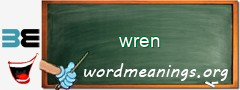 WordMeaning blackboard for wren